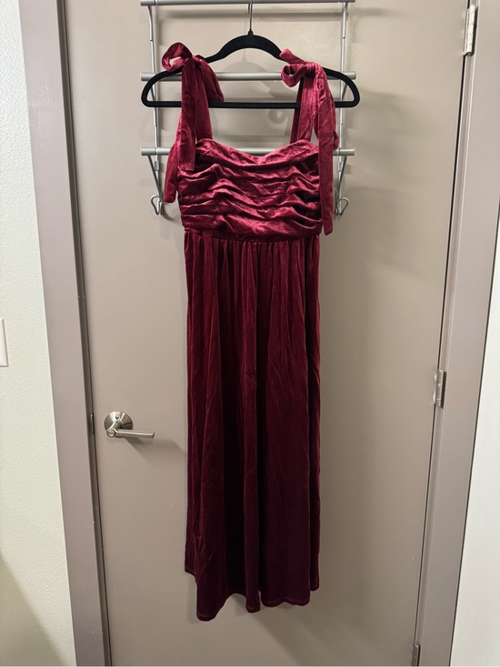 Blu Pepper Dresses & Skirts - Dry Goods Velvet Tie Strap Dress